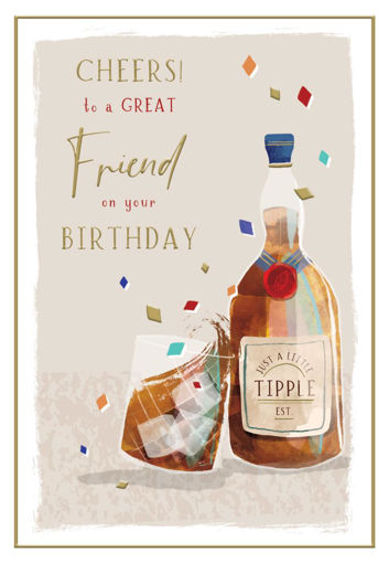 Picture of CHEERS TO A GREAT FRIEND BIRTHDAY CARD
